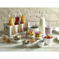 Wooden Crate White Wash Finish 34x23x15cm - pack size 1