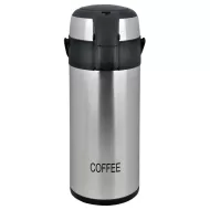 Chefmaster Stainless Steel Airpot - Pump Type - 3 Litre - Inscribed COFFEE - pack size 1