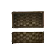 Lisbon Foldable Poly Wicker 1/3 Size Basket - pack size 1