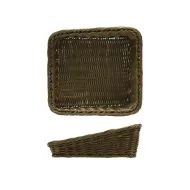 Lisbon Poly Wicker Angled Basket - pack size 1