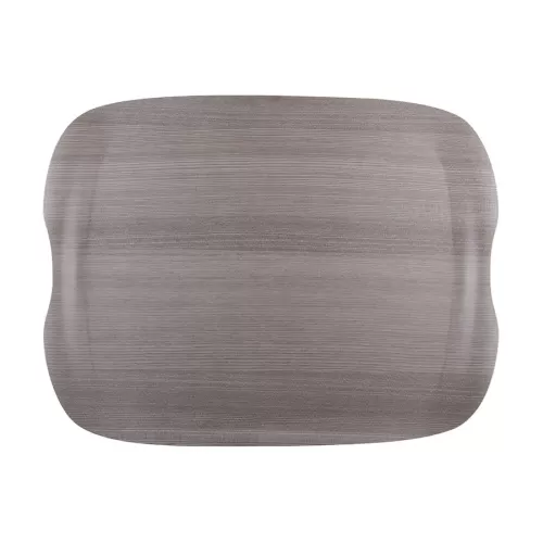 Roltex Tray Wave 43cm x 33cm Grey Wood - pack size 1
