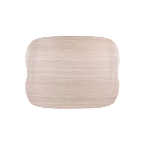 Roltex Tray Wave 43cm x 33cm Light Wood - pack size 1