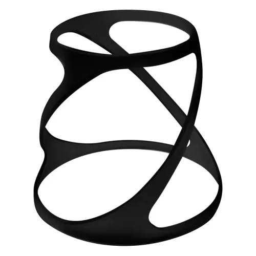 Black Polycarbonate Twist Riser 150mm 6 in - pack size 1