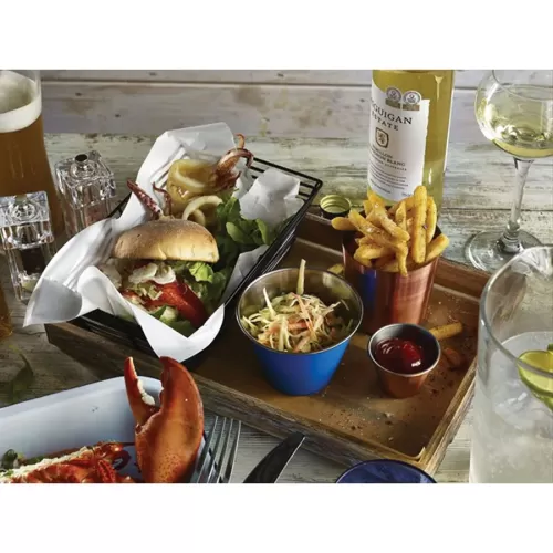 Wooden Crate Dark Rustic Finish 35x23x4cm - pack size 1