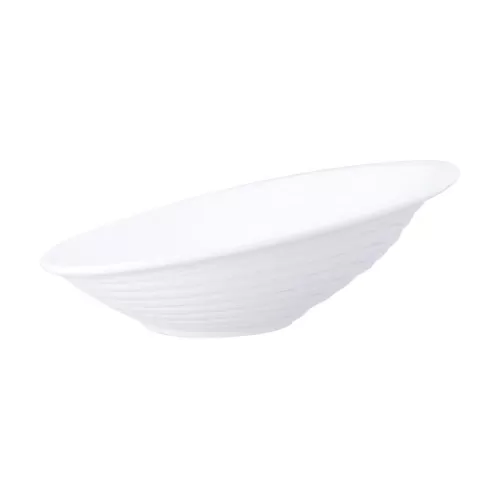 Mirage Dune Melamine Round White Buffet Bowl 33cm 2 Litre 70.4oz - pack size 1