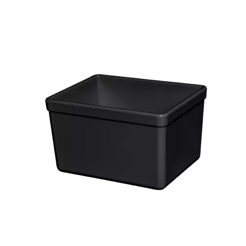 Mirage Tundra Melamine Black Rectangular Croc 16.2x13x10cm 1.5 Litre - pack size 1