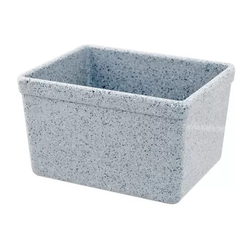 Mirage Tundra Melamine Grey Rectangular Croc 16.2x13x10cm 1.5 Litre - pack size 1