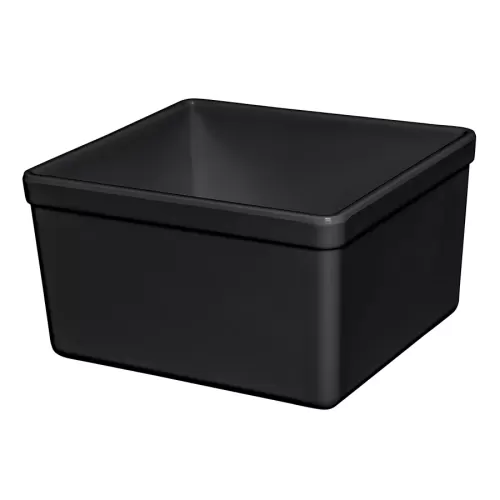Mirage Tundra Melamine Black Rectangular Croc 17.3x16.2x10cm 2 Litre - pack size 1