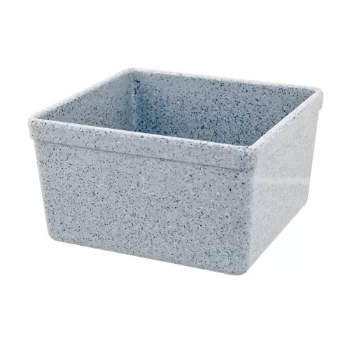 Mirage Tundra Melamine Grey Rectangular Croc 17.3x16.2x10cm 2 Litre - pack size 1