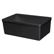 Mirage Tundra Melamine Black Rectangular Croc 16.2x26x10cm 3.2 Litre - pack size 1