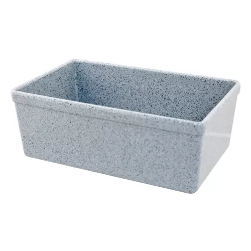 Mirage Tundra Melamine Grey Rectangular Croc 16.2x26x10cm 3.2 Litre - pack size 1