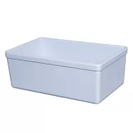 Mirage Tundra Melamine White Rectangular Croc 16.2x26x10cm 3.2 Litre - pack size 1