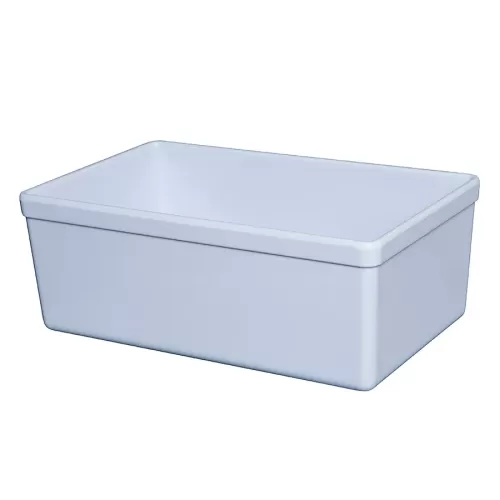 Mirage Tundra Melamine White Rectangular Croc 16.2x26x10cm 3.2 Litre - pack size 1