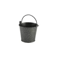 Galvanised Stl Hammered Bucket Silver - pack size 12