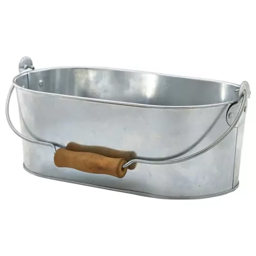 Galvanised Steel Oval Table Caddy - pack size 1