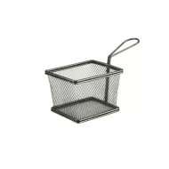 Black Serving Fry Basket 12.5x10x8.5cm - pack size 1