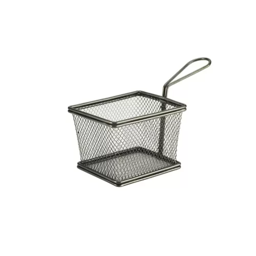 Black Serving Fry Basket 12.5x10x8.5cm - pack size 1