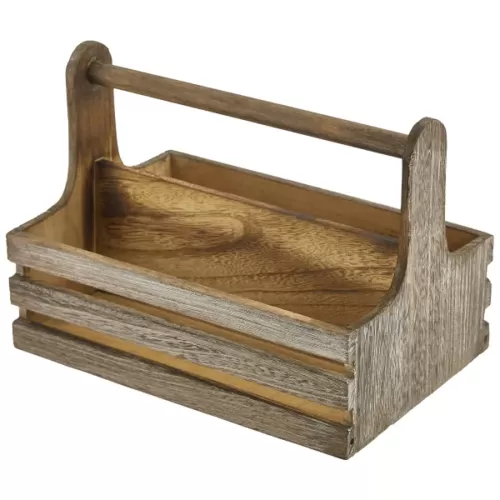 Rustic Wooden Table Caddy - pack size 1