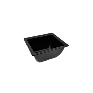 Dalebrook Classico Melamine Black Rectangular 1/6 Gastronorm Crock 17.6x16.2x9cm 1 Litre - pack size 1