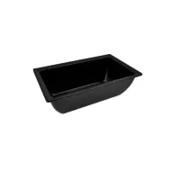 Dalebrook Classico Melamine Black Rectangular 1/4 Gastronorm Crock 26.5x16.2x9cm 2 Litre - pack size 1