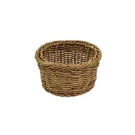 Poly Wicker Round Willow Basket dia 180 x 95mm - pack size 1