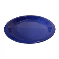 Mirage Tundra Melamine Blue Round Narrow Rim Deep Plate 26cm - pack size 6