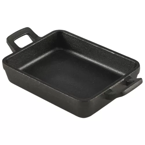 Mini Cast Iron Rectangular Dish 14x11x4.5cm - pack size 1