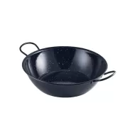Black Enamel Dish 30cm - pack size 1
