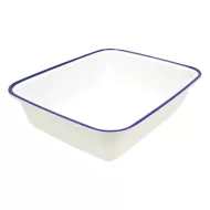 Enamelware Melamine 1/2 Size Dish 265x325x80mm 3.7L - pack size 1