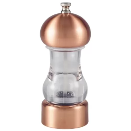 Copper & Acrylic Salt Pepper Grinder 14cm - pack size 1