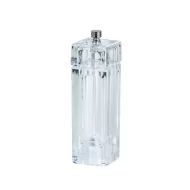 Square Acrylic Pepper Mill 14.7cm High - pack size 1