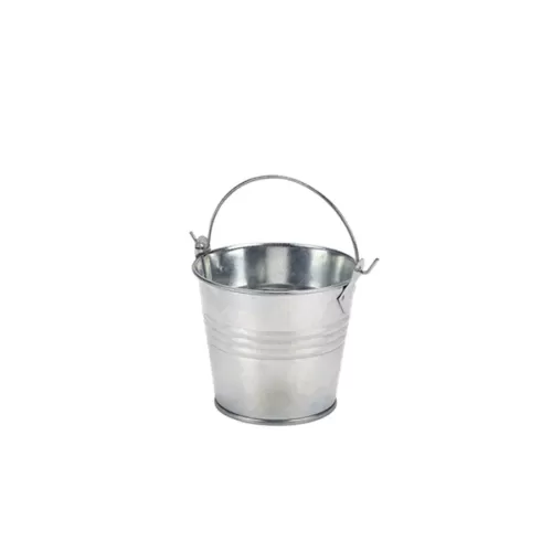 GenWare Galvanised Steel Round Serving Bucket 8.5x7cm 30cl - pack size 1