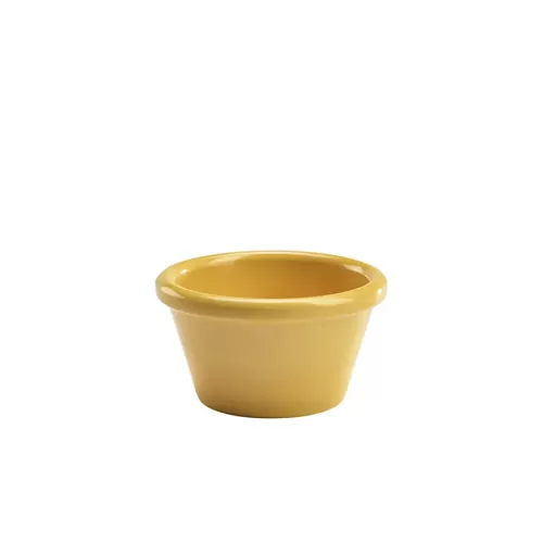 GenWare Yellow Melamine Round Smooth Ramekin 8x4.5cm 3oz - pack size 24