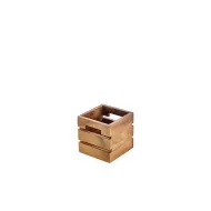 GenWare Acacia Wood Square Box/Riser 12cm - pack size 1