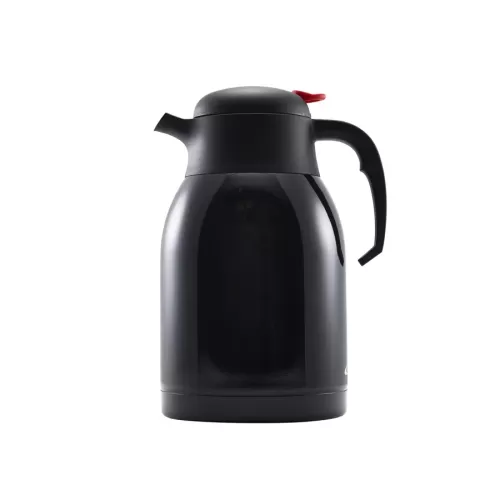 Black Stainless steel vacuum push button jug 2 Ltr - pack size 1
