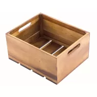 1:2 Gastro Serving & Display Crate, Acacia. - pack size 1