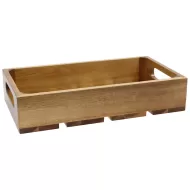 1:3 Gastro Serving & Display Crate, Acacia. - pack size 1
