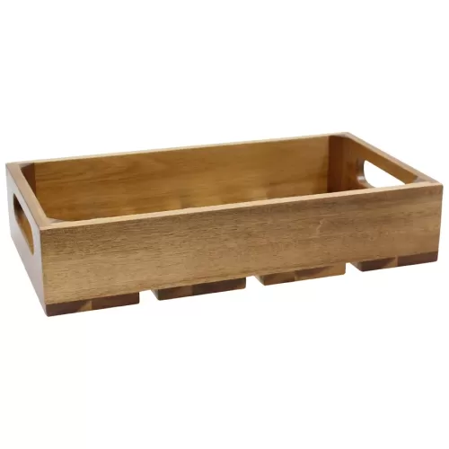 1:3 Gastro Serving & Display Crate, Acacia. - pack size 1