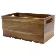 1:3 Gastro Serving & Display Crate, Acacia. - pack size 1
