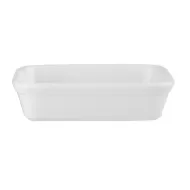 Churchill Cookware Vitrified Porcelain White Rectangular Shallow Dish 15.5x11.5cm 40cl - pack size 12