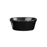 Churchill Cookware Vitrified Porcelain Metallic Black Round Stackable Ramekin 9cm 19.5cl - pack size 24