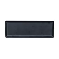 Mirage Fusion Melamine Black Rectangular Platter 26.5x9.3cm - pack size 12