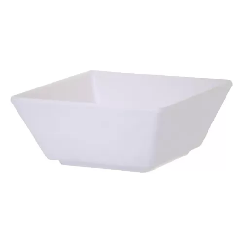 Mirage Martello Melamine White Square Bowl 24cm 3 Litre - pack size 1