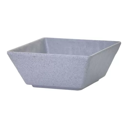 Mirage Martello Melamine Grey Square Bowl 24cm 3 Litre - pack size 1