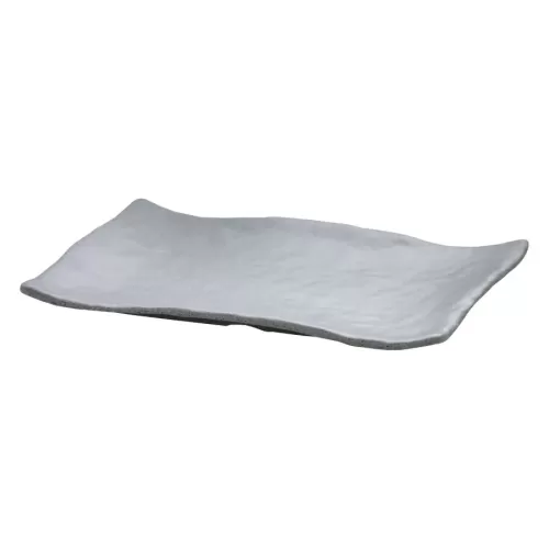 Mirage Martello Melamine Grey Rectangle Platter 33x23cm - pack size 1