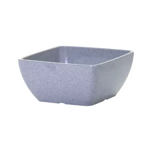 Mirage Piazza Melamine Grey Square Bowl 24.5cm 4 Litre - pack size 1