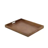 GenWare Natural Acacia Wood Rectangular Butlers Tray 53.5x42.5x4.5cm - pack size 1