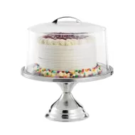Cake Stand with Plastic Cover and Handle - pack size 1