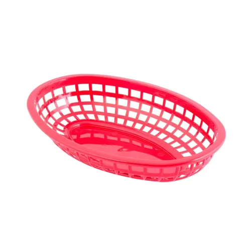 Classic Oval Baskets, Red - pack size 12