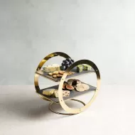 Artesa 2-Tier Serving Stand with Slate Platters - pack size 1